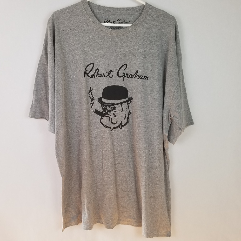 Robert Graham KWT Bulldog with Cigar T-Shirt